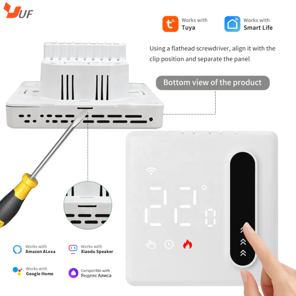 Flexible Modern Design Smart WiFi Floor Heating Thermostat